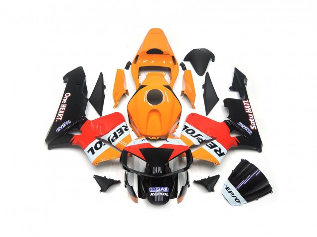 03-04 Un Coeur Repsol CBR600RR Carénage Moto 03-04 Un Coeur Repsol CBR600RR Carénage Moto