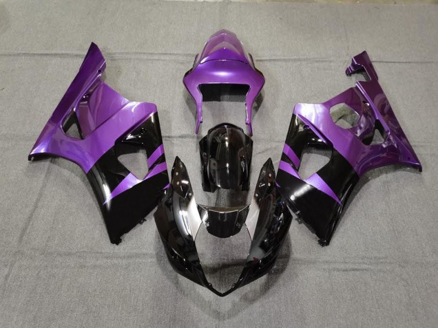 03-04 Violet Brillant & Noir GSXR 1000 Carénage Moto