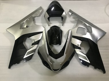 04-05 Argent Mat & Noir GSXR 600-750 Carénage Moto
