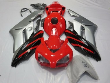 04-05 Argent Rouge & Noir CBR1000RR Carénage Moto