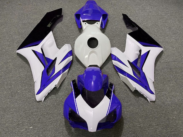 04-05 Blanc Bleu Foncé & Noir Brillant CBR1000RR Carénage Moto 04-05 Blanc Bleu Foncé & Noir Brillant CBR1000RR Carénage Moto