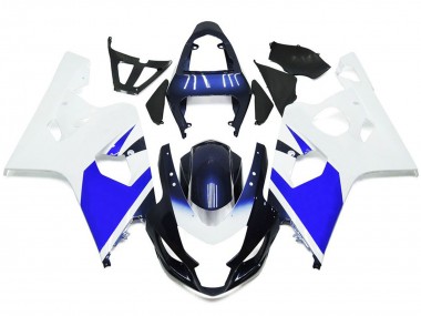 04-05 Blanc & Bleu Vif GSXR 600-750 Carénage Moto