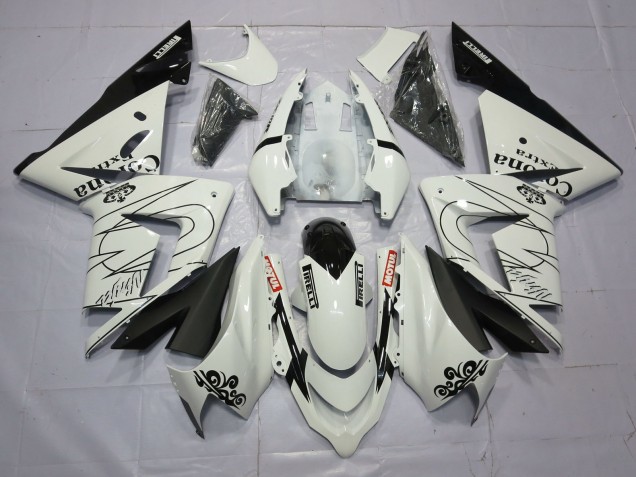 04-05 Blanc Corona ZX10R Carénage Moto 04-05 Blanc Corona ZX10R Carénage Moto