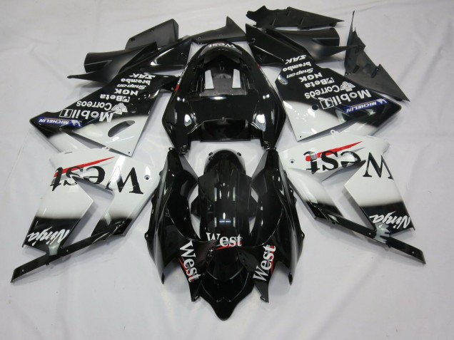 04-05 Blanc West ZX10R Carénage Moto 04-05 Blanc West ZX10R Carénage Moto
