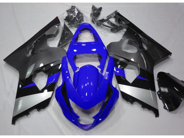 04-05 Bleu & Argent GSXR 600-750 Carénage Moto 04-05 Bleu & Argent GSXR 600-750 Carénage Moto