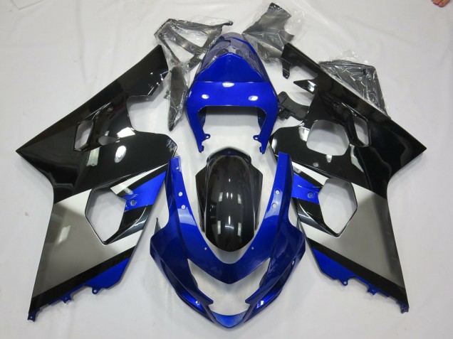 04-05 Gris Bleu & Noir GSXR 600-750 Carénage Moto 04-05 Gris Bleu & Noir GSXR 600-750 Carénage Moto