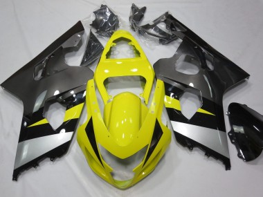 04-05 Jaune & Gris GSXR 600-750 Carénage Moto