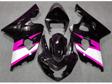 04-05 Noir Brillant & Rose GSXR 600-750 Carénage Moto