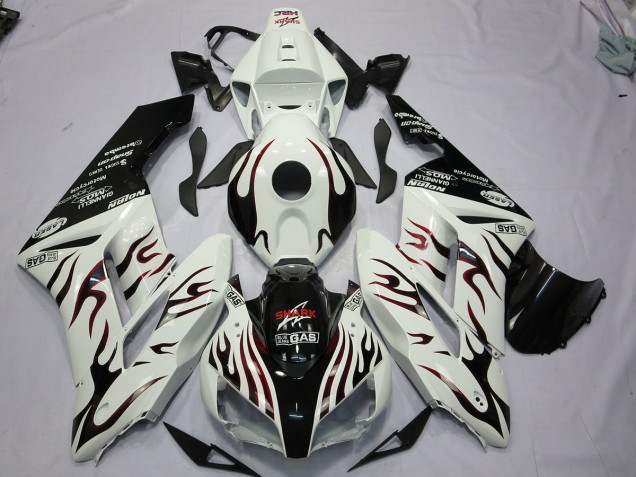 04-05 Noir & Rouge Flamme CBR1000RR Carénage Moto 04-05 Noir & Rouge Flamme CBR1000RR Carénage Moto