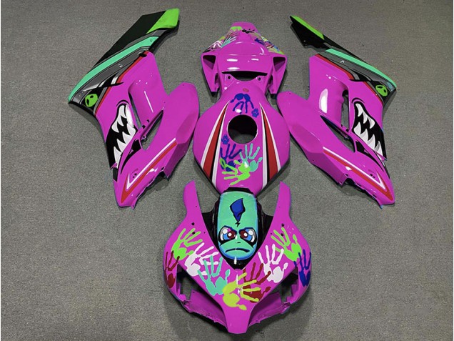 04-05 Requin Rose CBR1000RR Carénage Moto 04-05 Requin Rose CBR1000RR Carénage Moto