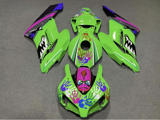 04-05 Requin Vert & Violet CBR1000RR Carénage Moto 04-05 Requin Vert & Violet CBR1000RR Carénage Moto