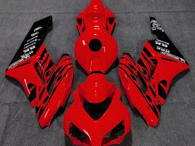 04-05 Rouge Brillant Flamme CBR1000RR Carénage Moto