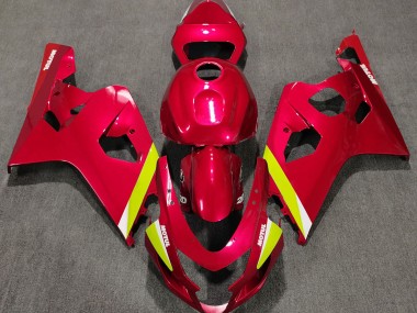 04-05 Rouge Brillant GSXR 600-750 Carénage Moto
