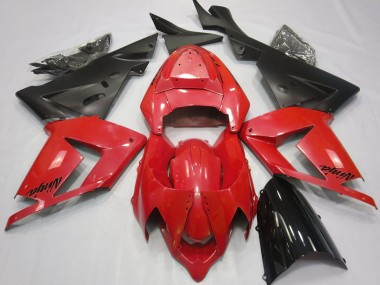 04-05 Rouge Perle & Noir ZX10R Carénage Moto