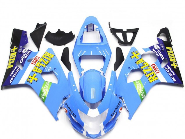 04-05 Style Bleu Clair Rizla GSXR 600-750 Carénage Moto