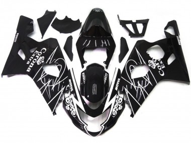 04-05 Style Noir Brillant Corona GSXR 600-750 Carénage Moto