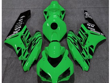 04-05 Vert Brillant Flamme CBR1000RR Carénage Moto