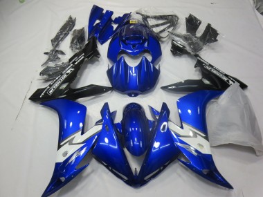 04-06 Bleu Brillant Blanc R1 Carénage Moto