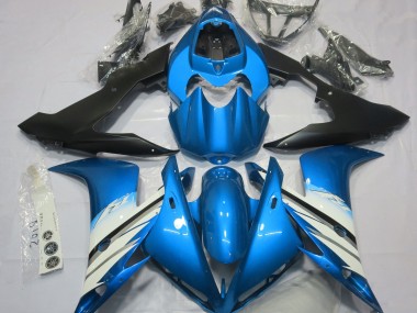 04-06 Bleu Clair & Blanc R1 Carénage Moto