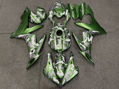 04-06 Vert Foncé Camouflage R1 Carénage Moto