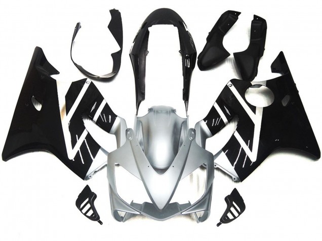 04-07 Gris Argenté & Noir Brillant CBR600 F4i Carénage Moto 04-07 Gris Argenté & Noir Brillant CBR600 F4i Carénage Moto