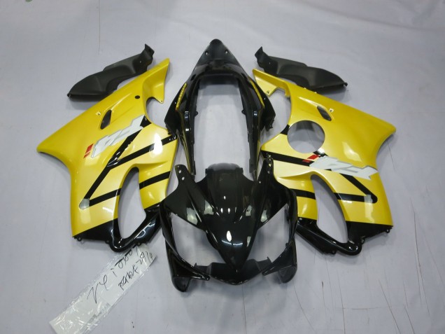 04-07 Jaune Perle Noir Brillant CBR600 F4i Carénage Moto 04-07 Jaune Perle Noir Brillant CBR600 F4i Carénage Moto