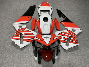 05-06 Ailes Rouges & Blanches CBR600RR Carénage Moto