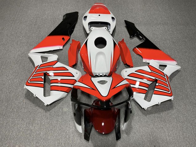 05-06 Ailes Rouges & Blanches CBR600RR Carénage Moto 05-06 Ailes Rouges & Blanches CBR600RR Carénage Moto