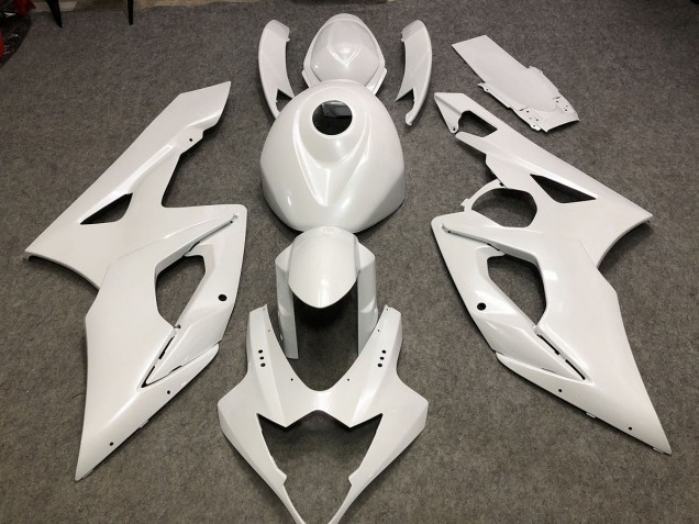 05-06 Blanc Brillant Uni GSXR 1000 Carénage Moto 05-06 Blanc Brillant Uni GSXR 1000 Carénage Moto