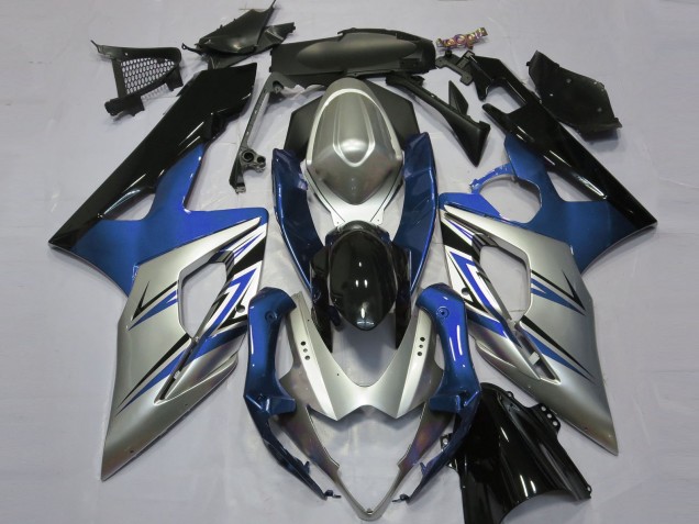 05-06 Bleu Argent & Noir GSXR 1000 Carénage Moto 05-06 Bleu Argent & Noir GSXR 1000 Carénage Moto
