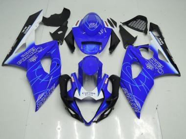 05-06 Bleu & Blanc Corona GSXR 1000 Carénage Moto