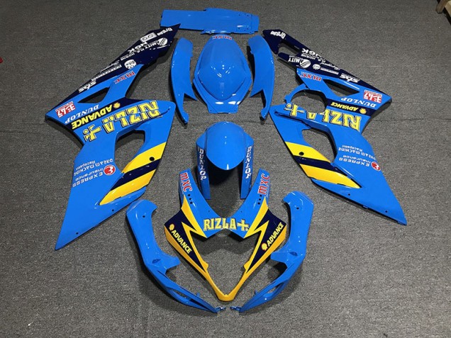 05-06 Bleu Clair Rizla GSXR 1000 Carénage Moto 05-06 Bleu Clair Rizla GSXR 1000 Carénage Moto