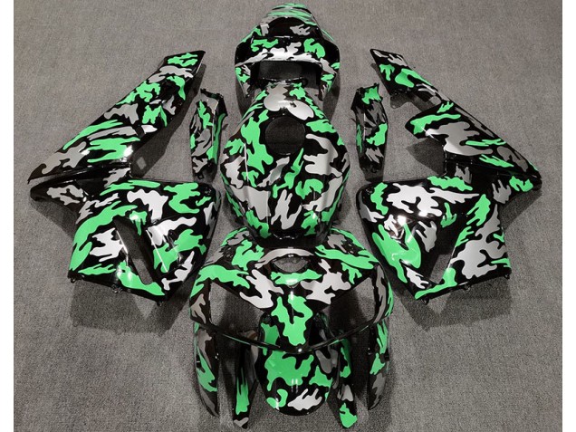 05-06 Camouflage & Vert Clair CBR600RR Carénage Moto 05-06 Camouflage & Vert Clair CBR600RR Carénage Moto