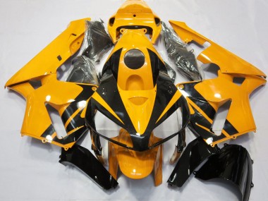 05-06 Design Orange Vif & Noir Brillant CBR600RR Carénage Moto