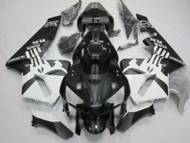 05-06 Logo Punisher Noir Mat & Blanc CBR600RR Carénage Moto