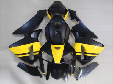 05-06 Noir Mat & Jaune Brillant CBR600RR Carénage Moto