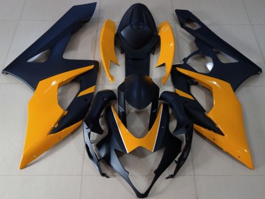05-06 Noir Mat & Orange Clair GSXR 1000 Carénage Moto