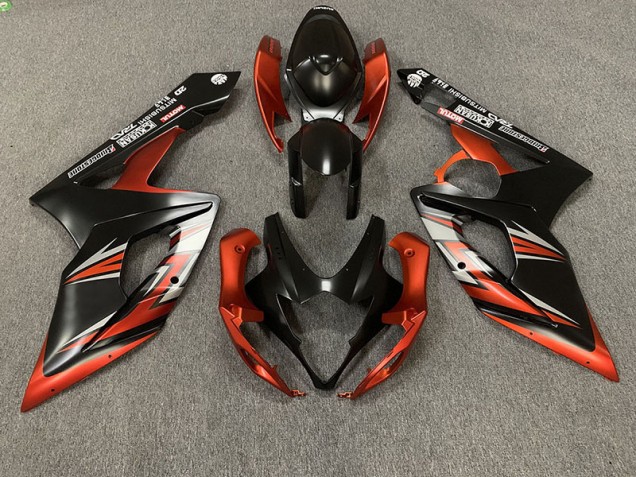 05-06 Noir Mat & Orange GSXR 1000 Carénage Moto 05-06 Noir Mat & Orange GSXR 1000 Carénage Moto