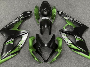 05-06 Noir Mat & Vert GSXR 1000 Carénage Moto