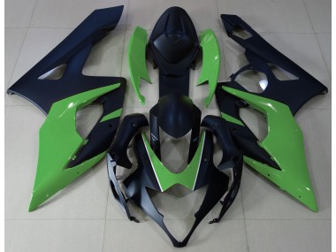 05-06 Noir Mat & Vert GSXR 1000 Carénage Moto