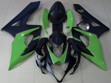 05-06 Noir Mat & Vert GSXR 1000 Carénage Moto