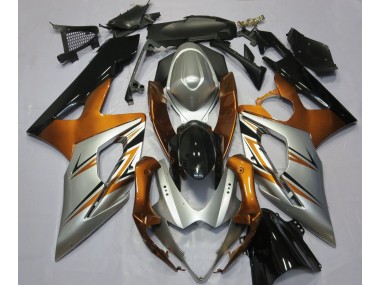 05-06 Orange Argent & Noir GSXR 1000 Carénage Moto