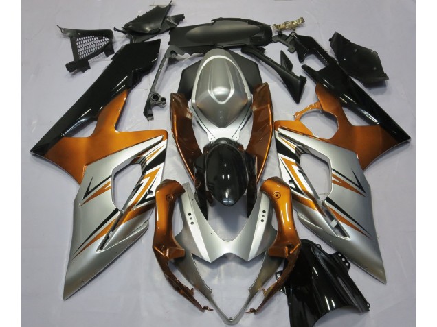 05-06 Orange Argent & Noir GSXR 1000 Carénage Moto 05-06 Orange Argent & Noir GSXR 1000 Carénage Moto