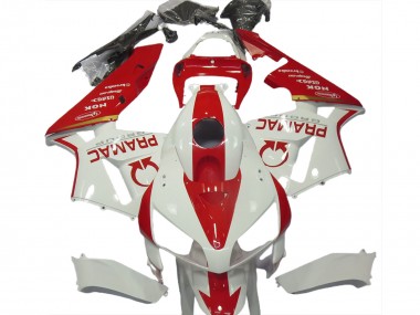 05-06 Personnalisé Blanc & Rouge CBR600RR Carénage Moto