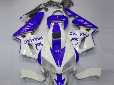 05-06 Personnalisé Bleu & Blanc CBR600RR Carénage Moto