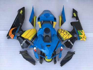 05-06 Requin Bleu & Jaune CBR600RR Carénage Moto