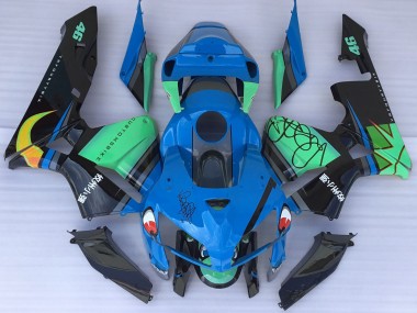 05-06 Requin Bleu & Vert CBR600RR Carénage Moto