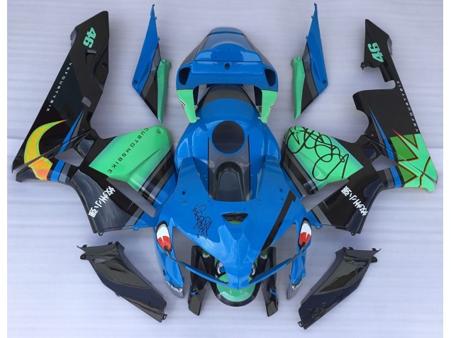 05-06 Requin Bleu & Vert CBR600RR Carénage Moto 05-06 Requin Bleu & Vert CBR600RR Carénage Moto