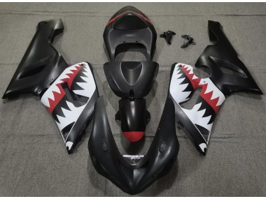05-06 Requin Noir Mat ZX6R Carénage Moto