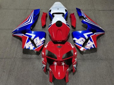 05-06 Rouge Blanc & Bleu 69 CBR600RR Carénage Moto